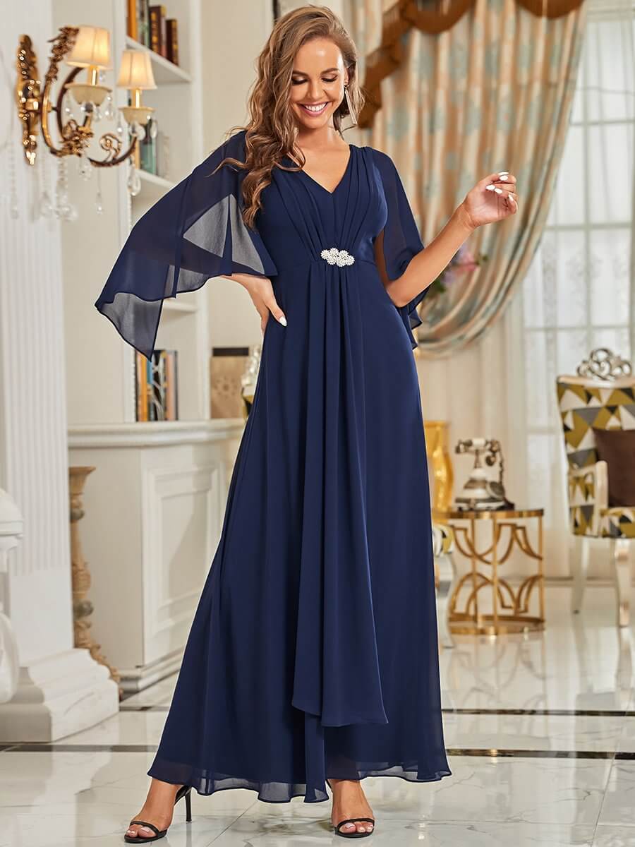 ey90057nb navy blue soft chiffon long evening gown eternally yours
