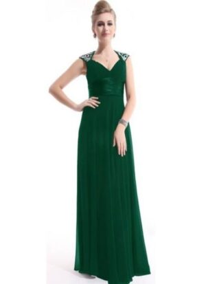 ey9672wh open back long green evening gown with sequins detail eternally yours