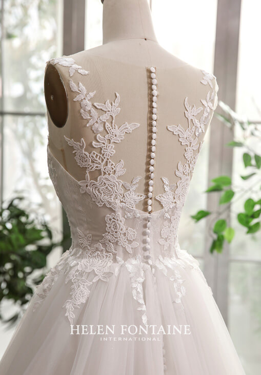 ey4232-hf a-line lace and tulle helen fontaine wedding gown eternally yours ey4232-hf a-line lace and tulle helen fontaine wedding gown eternally yours