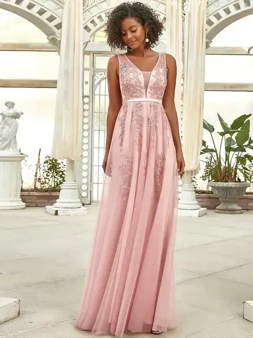 ey7543 pink lace and tulle evening gown eternally yours