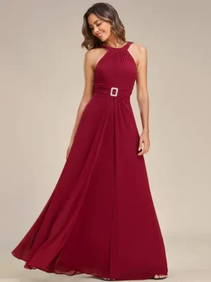 ey1899 burgundy halterneck long evening gown eternally yours