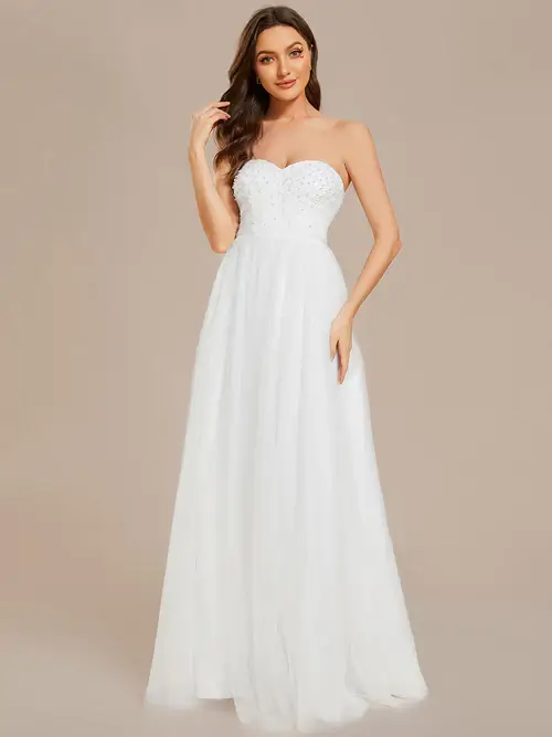 ey2018 white sequins and mesh wedding gown with sleeves eternally yours ey2018 white sequins and mesh wedding gown with sleeves eternally yours