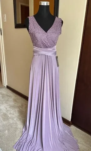infinity mauve sleeveless amber rose long evening gown eternally yours