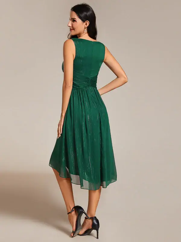 ey2135 green short evening gown with metallic detail eternally yours
